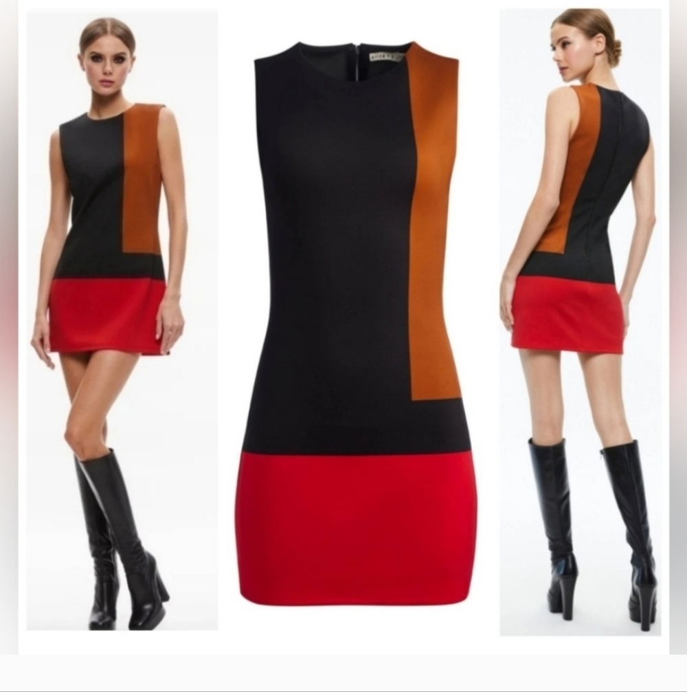 ALICE + OLIVIA WYNELL MINI DRESS SIZE 12 NWOT $495 - Picture 2 of 16